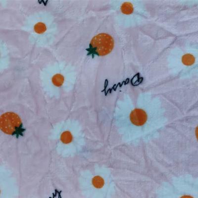 China Tear-Resistant Polyester Blankets Fabrics Double Sided Printed 100% Flannel Fabric For Sale for sale