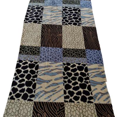 China Cheap Online Tear-Resistant Color Block Fabrics Digital Printing Other Single Sided Printed Flannel Fabric for sale