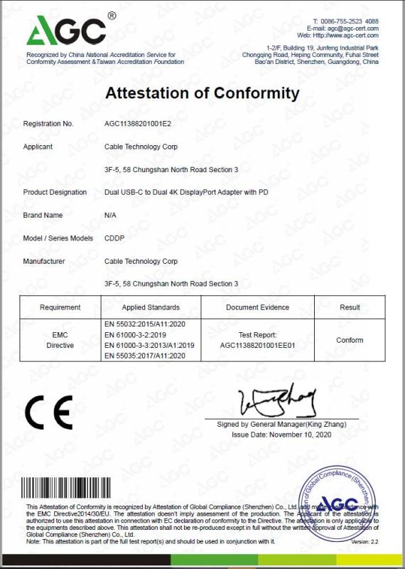 CE - CABLE TECHNOLOGY CORPORATION