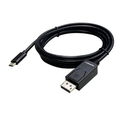 China High Speed ​​18Gbps USB 3.1 Type C to DP Cable 4K 60Hz for sale