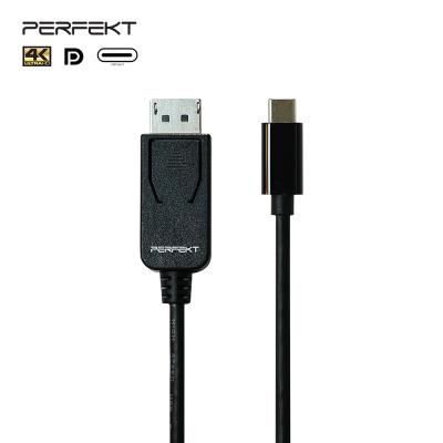 China High Speed ​​18Gbps USB-C to DisplayPort Cable Black for sale