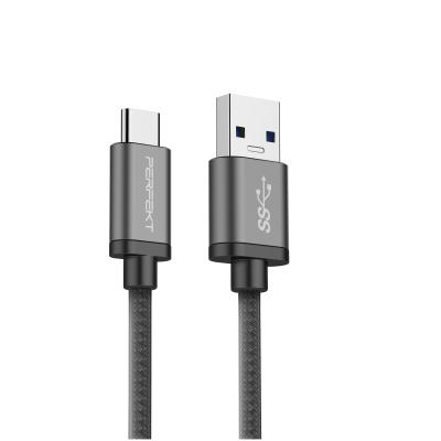 China High Quality Mobile Phone Aluminum Braided 3A Type C Charging Cable for sale