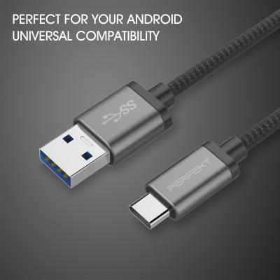 China Copper+Durable+Flexible+Tangle Type C Cable Quick Charging Nylon USB 3.0 Braided for sale