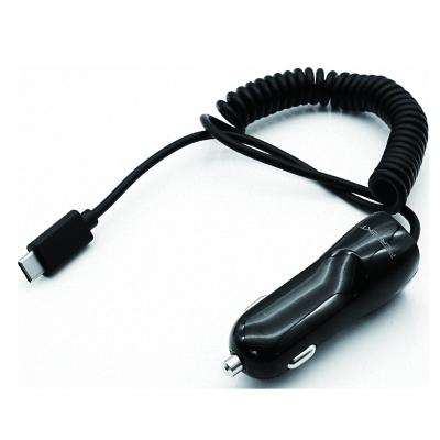 China Charging 3.4A USB Car Charger With Black 1.5m Type C Cable for sale