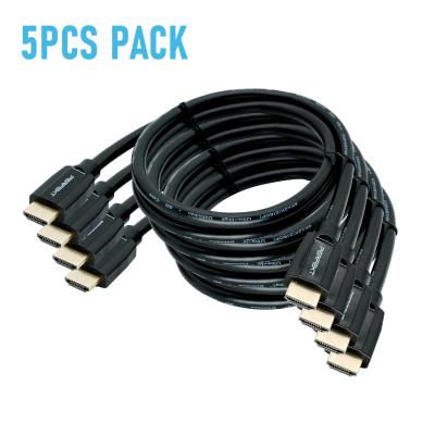 China Package 5pcs HD Video HDMI Cable High Speed ​​Cable 2.0v 4K@60Hz 1m COMPUTER Sample Computer Cable 2.0v 4K@60Hz 1m for sale