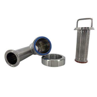 China Building material stores sell well new type sanitary 304 316L stainless steel flange connection Y type strainer for sale