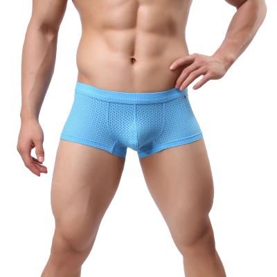 China Mesh Seamless Boxer Briefs Sexy respirable modificó la ropa interior de los boxeadores para requisitos particulares de los hombres en venta