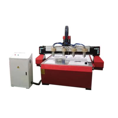 China Hotels 2.2KW 1325 3 Heads Four Axis Four Step Motor CNC Engraving Machine CNC Engraving and Cutting Machine CNC Router Machine for Wood for sale