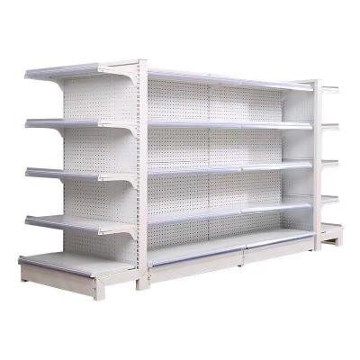 China Factory direct sale hot sale double sided double sided gondola supermarket shelves for sale