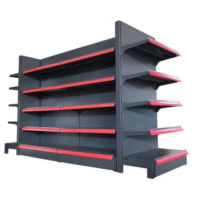 China Single-sided high-grade supermarket display rack five-layer customization hardware storage tool shelf for sale