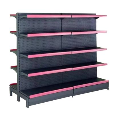 China Double-sided shelf/Place-tube back-strap metal supermarket equipment for sale