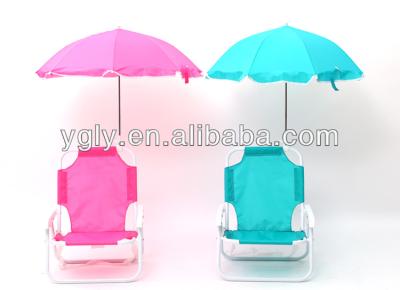 China Single Metal Child Folding Chair With Umbrella for sale