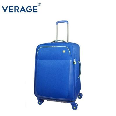 China Strong polyester VERAGE style softside spinner wheels luggage 3pcs set trolley bag suitcase for travel for sale