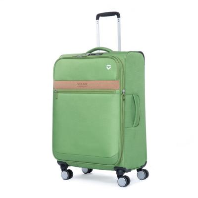 China Polyester VERAGE softside recycle PET spinner wheels suitcases 3pcs luggage set trolley bag for travel for sale