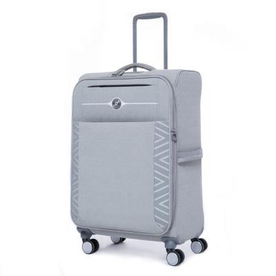 China Super strong polyester VERAGE softside spinner wheels luggage 3pcs set suitcase for travel for sale