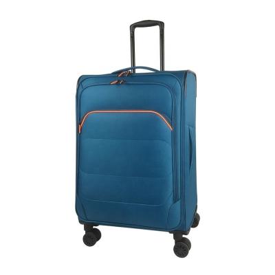 China Lightweight Polyester VERAGE Softside Spinner Wheels Suitcases Luggage 3pcs Set For Travel for sale