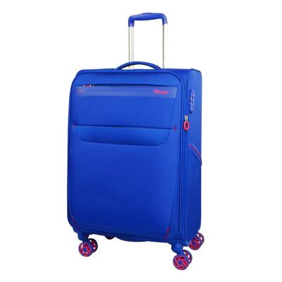 China Polyester VERAGE Lightweight Two Pockets Suitcase With Big Spinner Wheels For Travel for sale