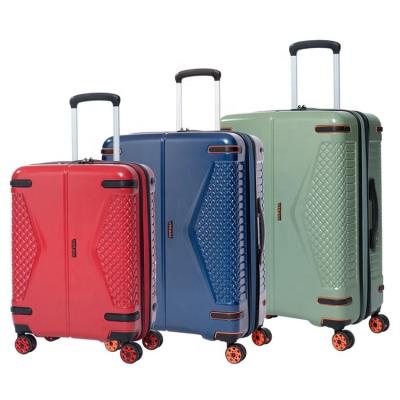 China Large PC VERAGE Hardside Spinner ABS/PC Wheels Removable Luggage 3pcs Set Trolley Bag For Travel for sale