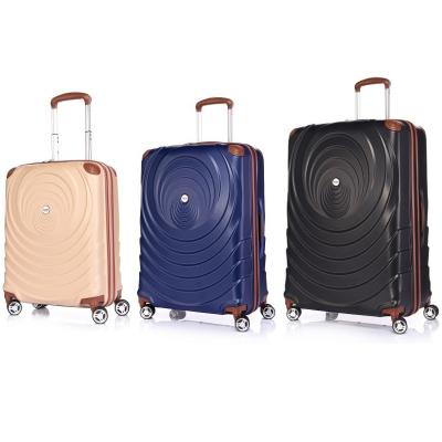 China ABS VERAGE hardside with corner protector spinner wheels luggage 3pcs set suitcase trolley bag for travel for sale