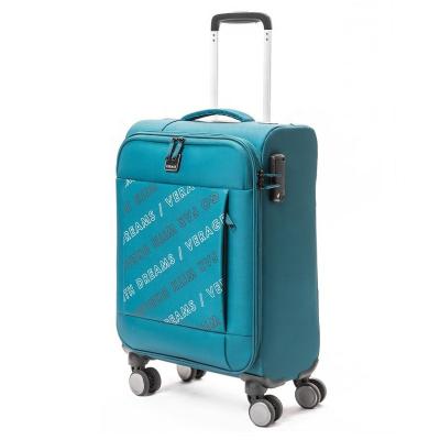 China Leight & VERAGE softside casual PET recycle eco-friendly spinner wheels carryon luggage suitcase for travel for sale