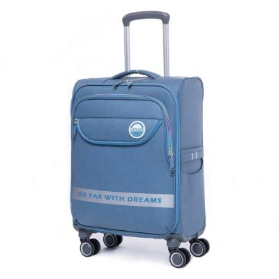 China Waterproof polyester VERAGE softside spinner wheels carry on luggage suitcase for travel for sale