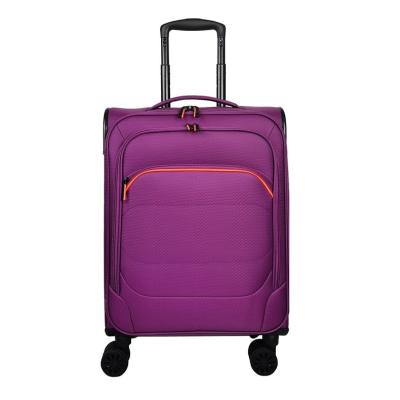 China Lightweight polyester VERAGE softside spinner wheels carry on carry-on size luggage for travel for sale