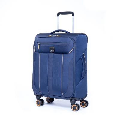 China Multifunctional polyester VERAGE softside spinner wheels luggage carryon suitcase for travel for sale