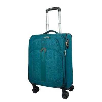 China Polyester VERAGE two tone softside spinner wheels carry on suitcases luggage for travel for sale