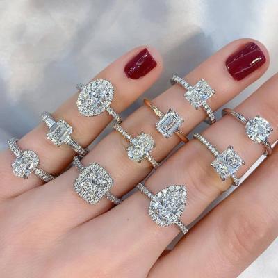 China BAROLI double nickel free Zircon inlaid wedding ring anillo chapa de oro set women's ring gold plated rings for women for sale