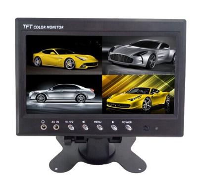 China 12V TFT Car LCD Monitor Split Screen ,  7 Inch Rearview Mirror Monitor for sale