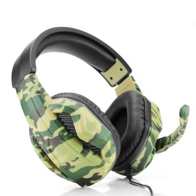 China HD Calling With Camouflage Gaming Comfortable Wear Wholesale Plug & Play Military Headset For PS 4/PS5/XBOX/PC for sale