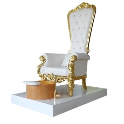 China European Factory Produced Throne Pedicure Chairs Wholesale White Princess Chair for sale