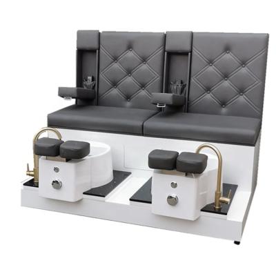 China Wholesale White And Black Modern Luxury Portable Chair Pedicure Bench Foot Massage Station Beauty Station for sale