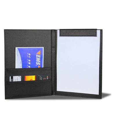 China Multi-Functional PU Leather Folder A4 Handmade Professional Business Folder PU Leather Business Folder for sale