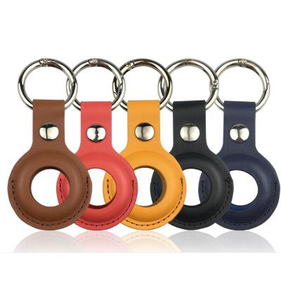 China 2021 New Luxury Anti-drop PU Leather For Dog Keys Protector Case For Airtags Leather Case For Apple Airtag For Dogs And Cats for sale