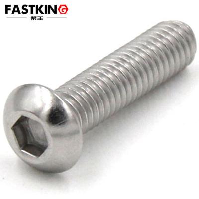 China 6#-32*1/2 Socket Round Knob Hex ANSI SUS304 Head Machine Screw for sale