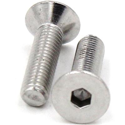 China ISO 10642 Flat Head DIN7991 Hex Flat Head Countersunk Socket Screw Schrauben Flache Kopfschraube for sale