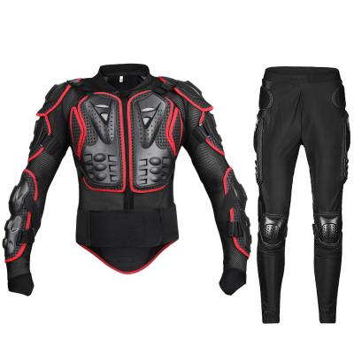 China Breathable Men's Full Body Motorcycle Armor Motocross Racing Motor Jacket Pants Motorcycle Protective Motorcycle Jacket Pants Riding Set for sale