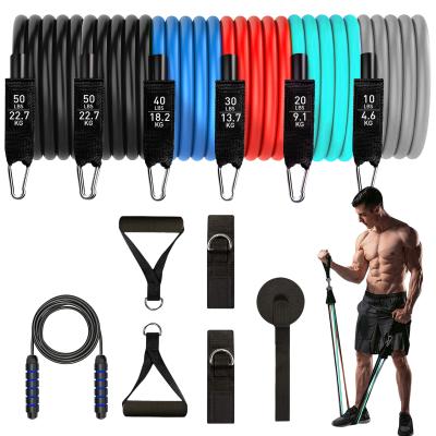 China Drop Shipping Workout Fitness Equipment Sports Fitness Gather Elastic Band Home Exercise Bands Resistance Exercise Pull Rope for sale