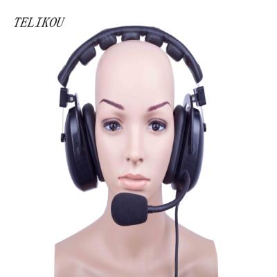 China TELIKOU 2019 Updated New Double Ear HD-302 Dynamic Intercom Headset for sale