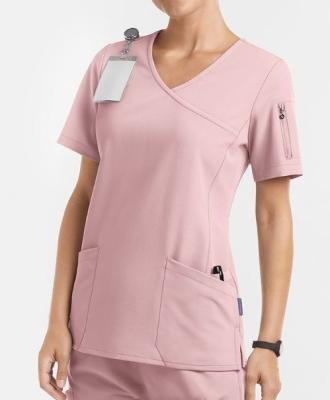 China Customized Hospital Printing Hospital Pharmacy Clinic Nurses Short Uniforms / Long Sleeve Wear Medical Clothing for sale