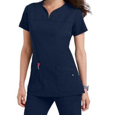 China Luxury Polyester Stretch Scrubs Hospital Uniform Nurse Medical Doctor Scrubs for sale