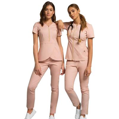 China Hospital Medical Design Fashionable Nurse Uniformnurses Uniform And Nurse Scrubs for sale