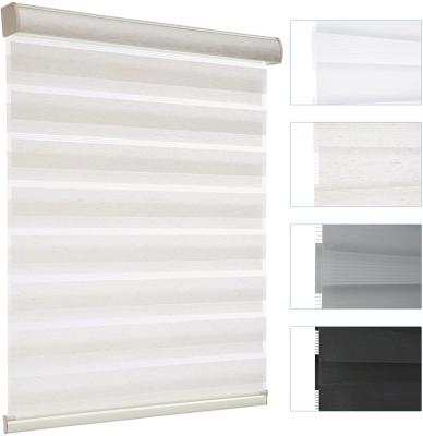 China Contemporary Installing Blinde For Windows Home Korean Combi Blind Zebra Shades Auto Blinds for sale