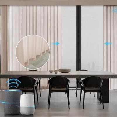 China Contemporary Motorized Sheer Vertical Blind Blind Persianas Hanas Hanas Curtains Fabric Blind Shades Veri Shades Idyllic Blinds for sale