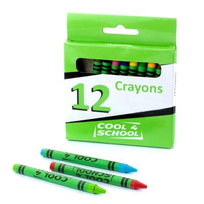 China Kids And Promotion Non-Toxic 12 Color Wax Crayon Set Kid Wax Crayon JR-LA1512 for sale