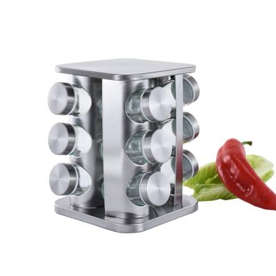 China Factory-Product Sustainable Empty Packaging Glass Spice, Pepper And Salt Shaker Storage Set for sale