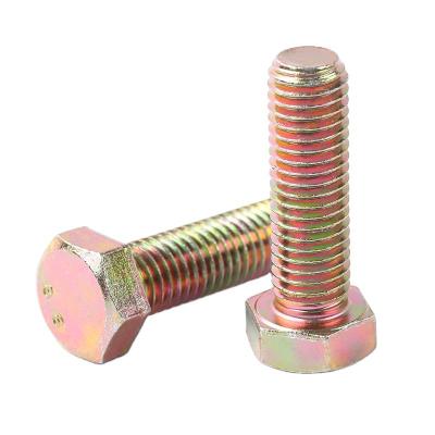 China Grade 8.8 Stainless Steel Galvanized Yellow Gold Galvanized Bolt Hex Concrete Anchor Bolt Nut for sale