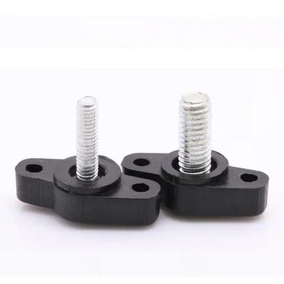 China Flat Handle Knob Thumb Screw DIN 464 M2 M3 M4 M6 Stainless Steel Zinc Coated Racket Black Plastic Thumb Bolt With Nut for sale