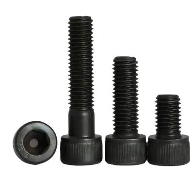 China DIN 912 Pan Hex Screw Machine Screws 12.9 Grade Carbon Steel Stainless Steel Black Hex Socket Head Screw for sale